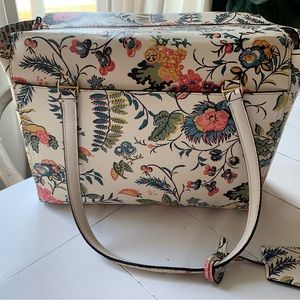 Tory Burch Gabriella Floral collection tote bag